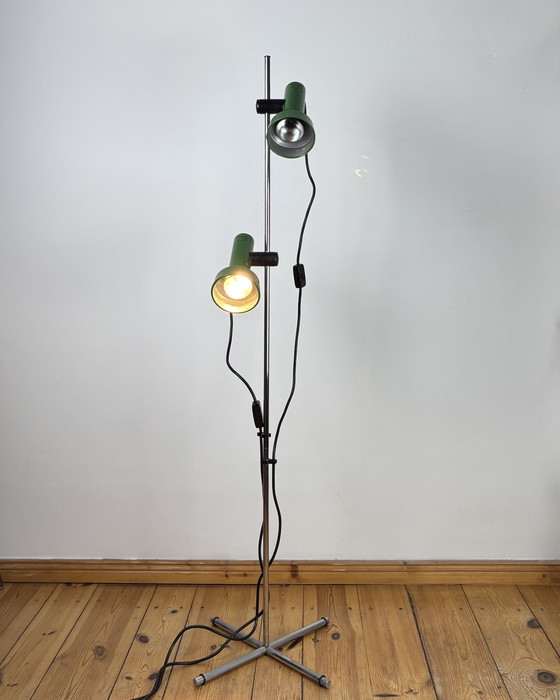 Image 1 of Vintage Floor Lamp by Goffredo Reggiani Italy Space Age 1970s, Adjustable Lamp, Mid Century Modern, 70s Industrial, Spot light