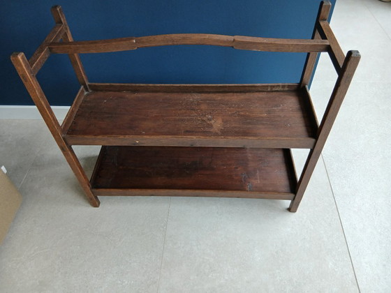 Image 1 of Vintage Literature/Side Table/Serving Stand, Oak