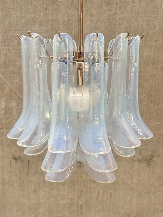 La Murrina kroonluchter van Murano glas 1970s - 21 “Selle” elementen – Hanglampen, Metal (photo 7 of 11)