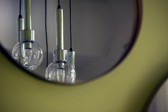 Image 1 of Lampada a sospensione a cascata vintage, cascata spaziale di metà secolo