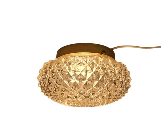 Image 1 of Massive - Hollywood Regency style - crystal - brass - Belgium - 60s