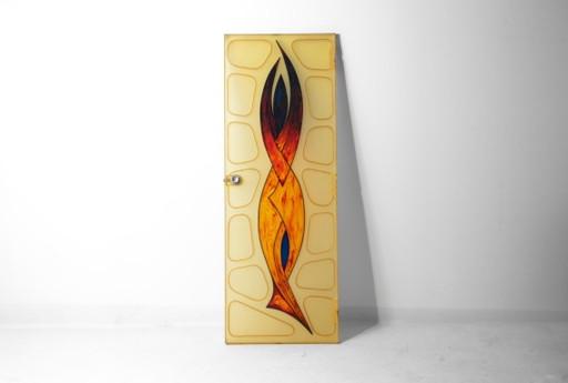 Puerta modernista de fibra de vidrio – beeldhouwkunst, Chrome, Glass (photo 2 of 7)