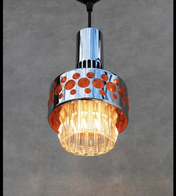 Suspension Massive Cascade années 1970 – Glass, Metal (photo 6 of 7)
