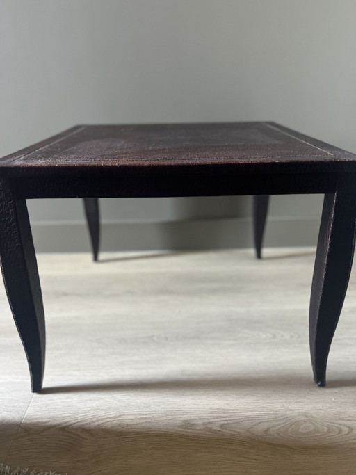 Klassieke leren bijzettafel - aangeschaft bij Mulberry.