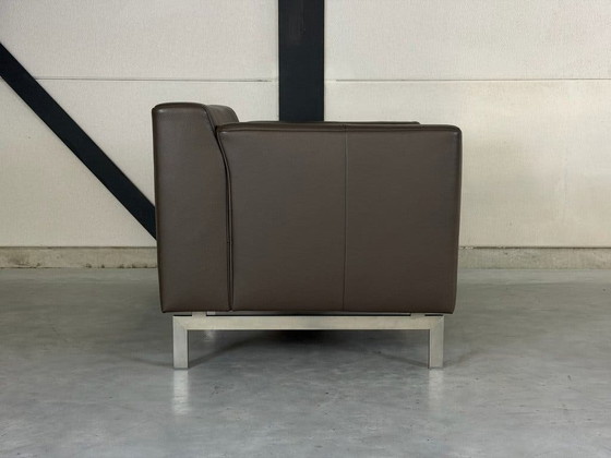 Poltrona Rolf Benz Linea - pelle marrone tortora – Poltrone, polished steel (photo 7 of 9)