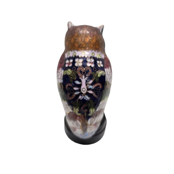Image 1 of Gufo cloisonné vintage