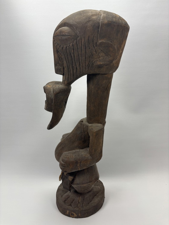 Image 1 of Estatua de Songye Nkisi – República Democrática del Congo – Auténtica pieza de arte tribal (60 cm)