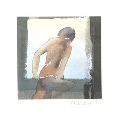 Image 1 of Back Act - Color offset lithograph by Nils Burwitz