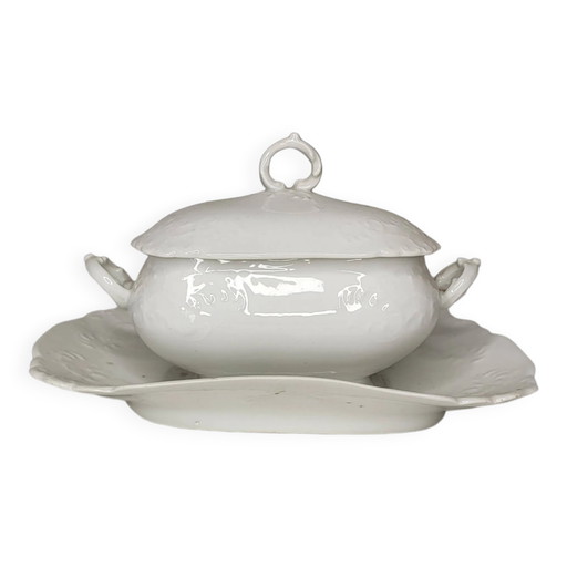 19th century Limoges Pouyat porcelain gravy boat