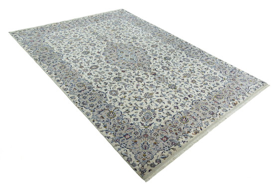 Image 1 of Handgeknoopt Perzisch tapijt Kashan kurk - 350 x 248 cm - Fijn & edel met bloemmotieven