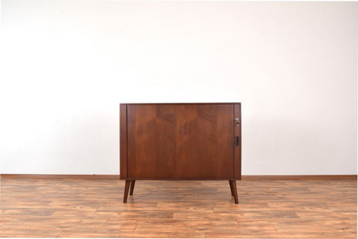 Mid-Century Danish Teak Tambour Doors Sideboard, 1960s