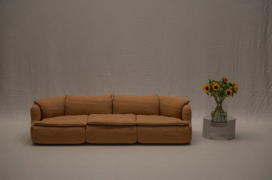 Image 1 of Vertrauliches Dreisitzer-Sofa von Saporiti - Italien 1970er Jahre