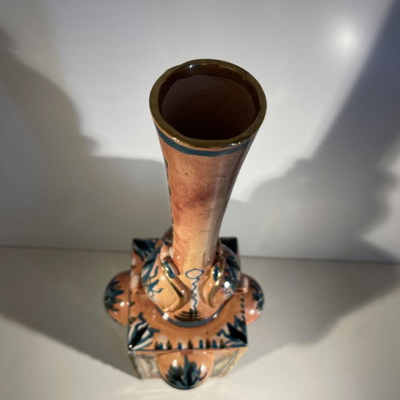 Vase vintage en céramique à quatre anses, 1945 – Ceramic (photo 6 of 11)