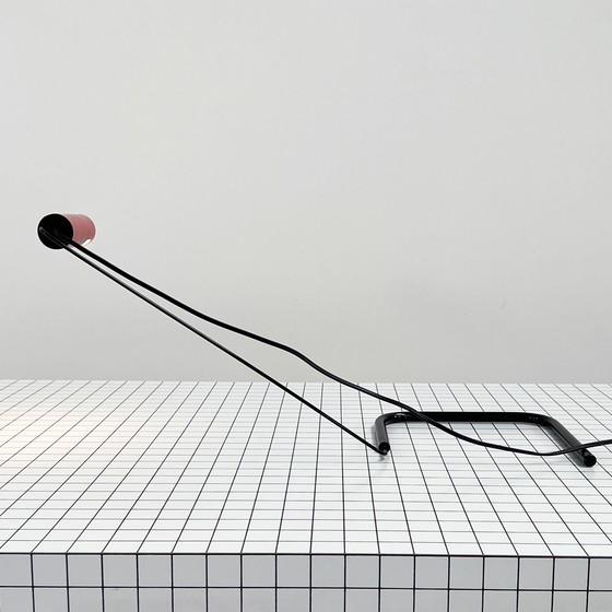 Image 1 of Red Slalom Desk Lamp By Vico Magistretti For Oluce, 1980S