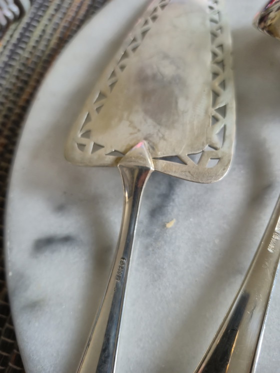 Silberbesteckeinsatz für 350 Gramm 800er Silber – Bruckmann, Besteckkassetten, Silver (photo 10 of 11)