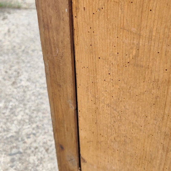 Antiek nachtkastje van marmer en hout - Notenhouten nachtkastje - Louis Philippe - 19e eeuw – Stone, Wood (photo 16 of 18)