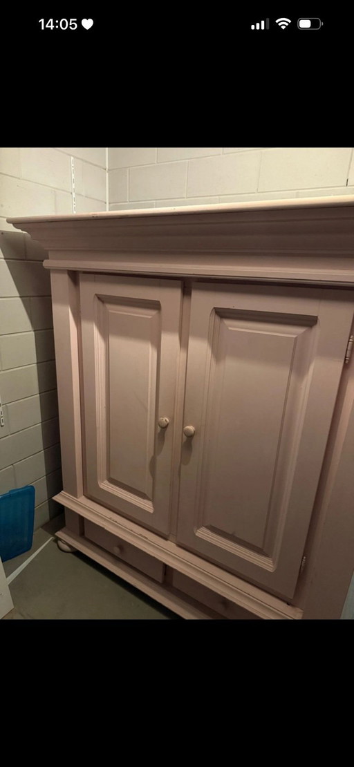Massief eiken vintage kast 