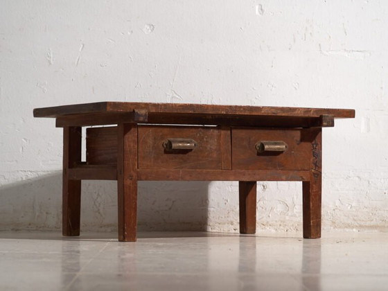 Antiker japanischer niedriger Tisch aus Holz – Japan, circa 1930 – Schreibtisch, Industrieel (photo 27 of 39)