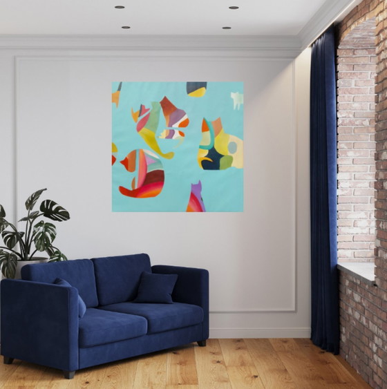 Pintura acrílica 100x100cm – Arte, Lienzo (photo 14 of 14)
