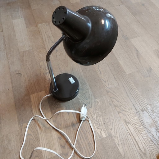 Vintage Schreibtischlampe, braun, 1970