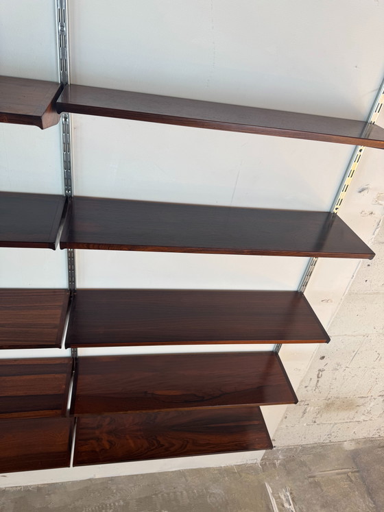 Image 1 of Kai Kristiansen palissander wandsysteem van Feldballes Møbelfabrik – Deense modulaire elegantie