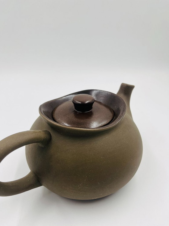 Teiera in gres "Ringeling" di Herman Zaalberg, Accessori da tavola, Ceramica, Marrone, Rustic (foto 7 di 10)