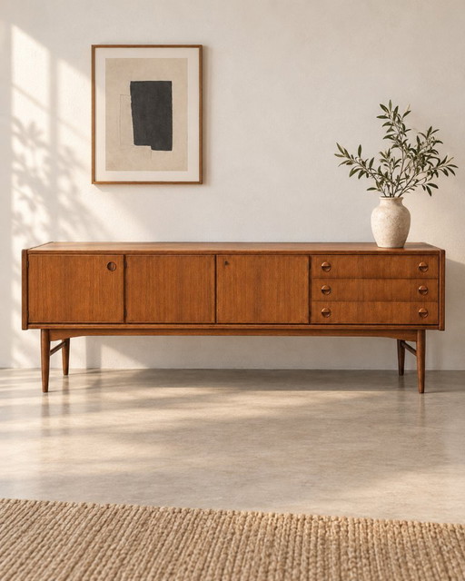 1960s Vintage Teak Lowboard – dressoirs, Wood