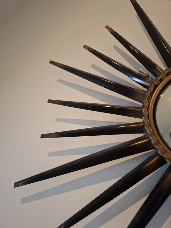 Image 1 of Raro espejo solar Chaty Vallauris de 60 cm firmado en 1950 convexo