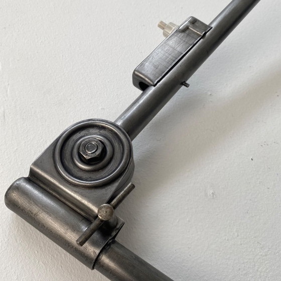 Antica Lampada Applique da Officina Bauhaus Hala 122 – Metal (photo 15 of 16)