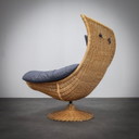 Rattan Lounge Chair by Gerard van den Berg for Montis, 1970s
