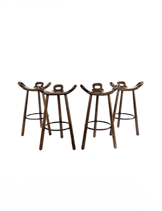 Image 1 of 4x vintage ‘Marbella’ barkrukken, Conoform ‘60