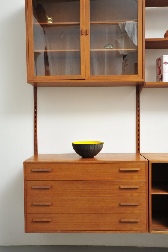 Danish Shelving System in Teak by Kai Kristiansen for Feldballes Møbelfabrik, 1960s, Shelving unit, Wood (photo 5 of 21)