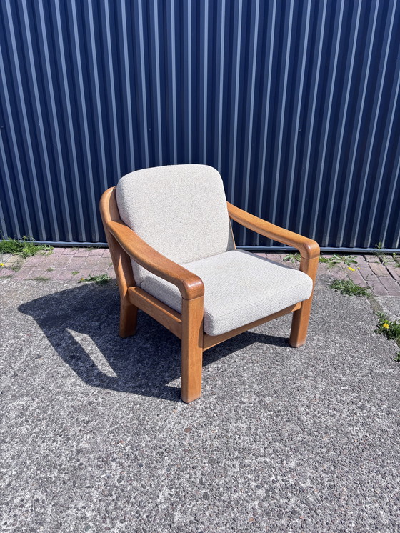 Image 1 of Vintage eiken fauteuil dyrlund Eiken fauteuil