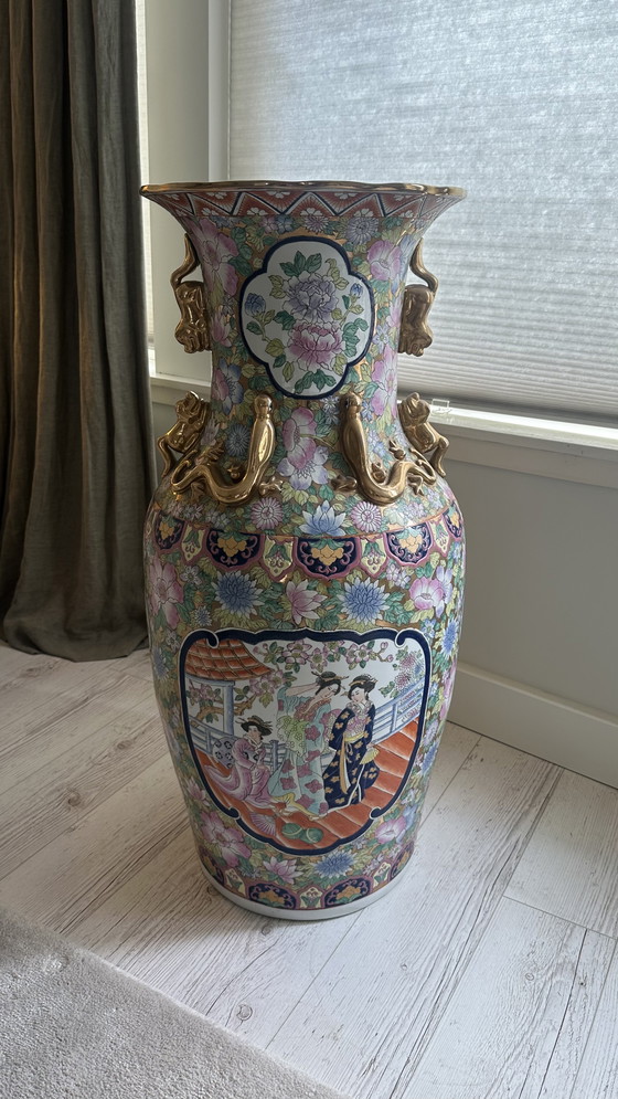 Image 1 of XL Chinese floor vases 
