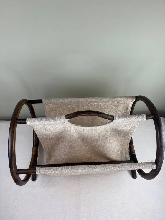 Portariviste vintage in rattan – Wicker, Art Deco (photo 4 of 11)