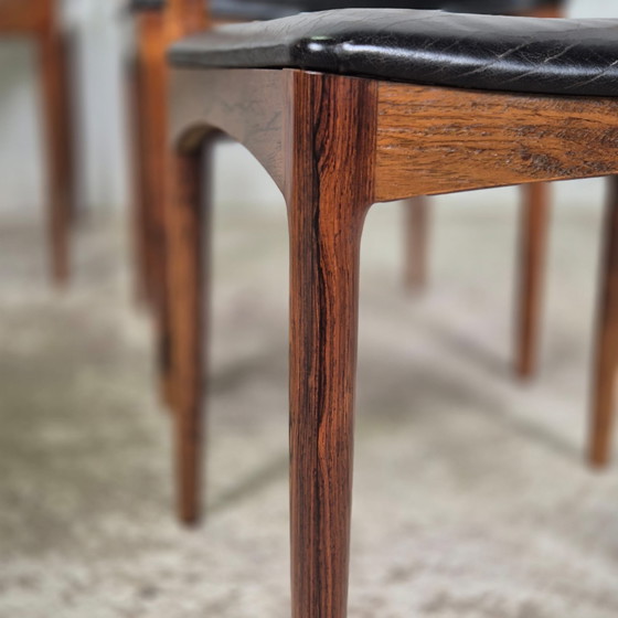 Image 1 of 6 Johannes Andersen, Linneberg, Model 94 Rosewood Chairs