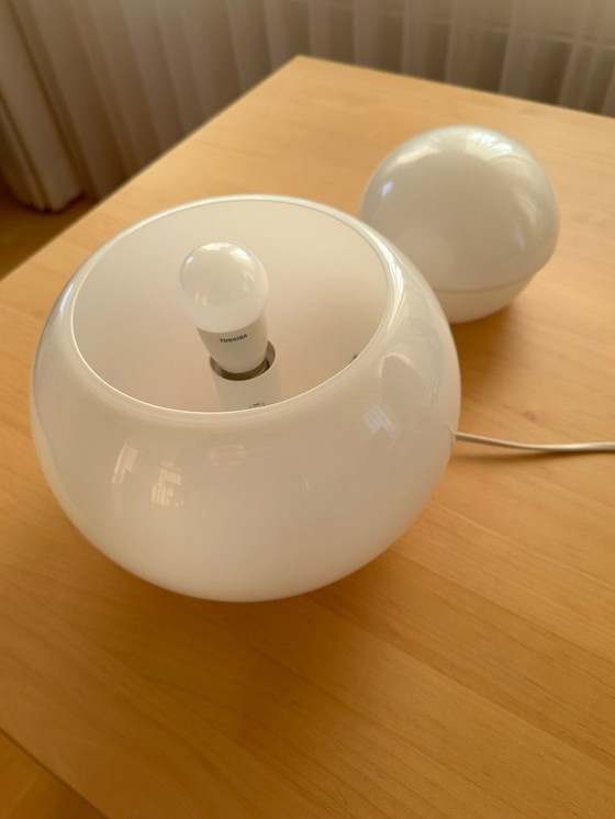 Image 1 of Tafellamp Fontana Arte Durama Wit Glas