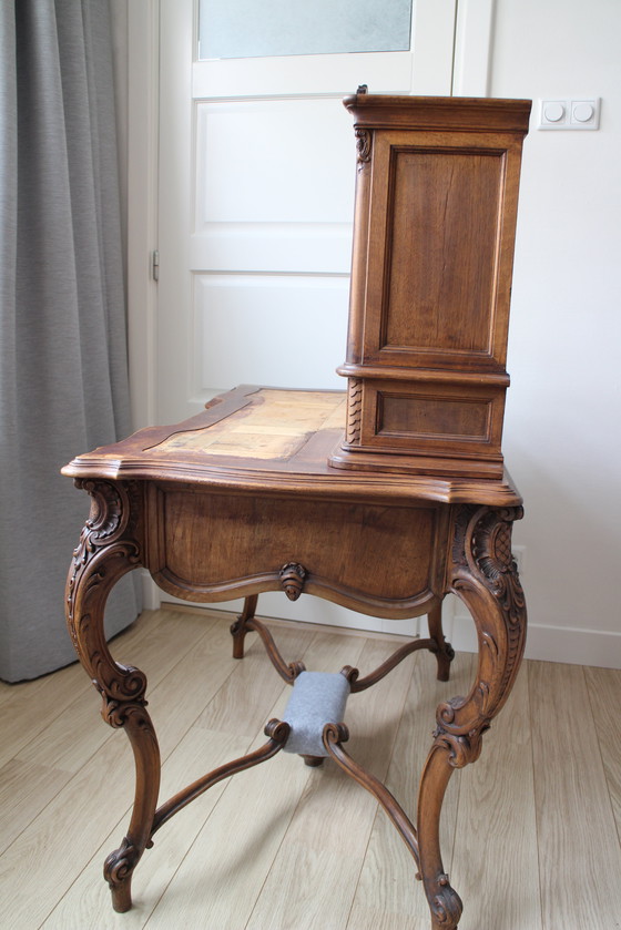Image 1 of Bureau ancien de style Louis Quinze 19ème siècle