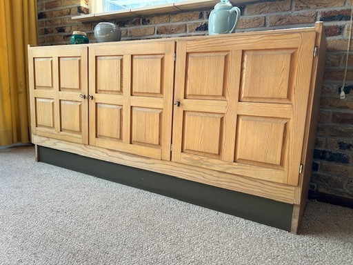 Rastad and Relling Vintage Pine Sideboard Series Futurum Brutalist