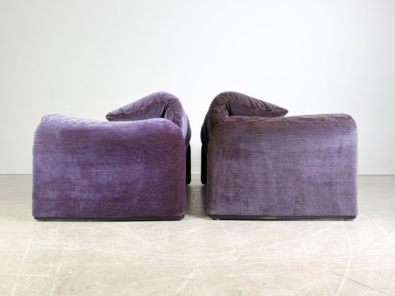 Image 1 of 2x divano a due posti Cassina Maralunga divano in tessuto a coste Vico Magistretti