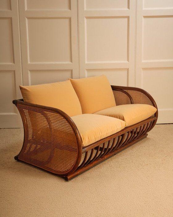 Image 1 of Bamboo sofa - Italy 1970s