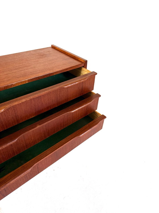 Cassettiera vintage danese in teak anni ‘60, Cassettiere, Legno, Marrone (foto 5 di 7)