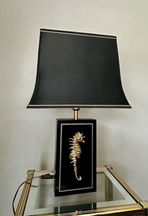 Vintage brass Seahorse table lamp 1970’