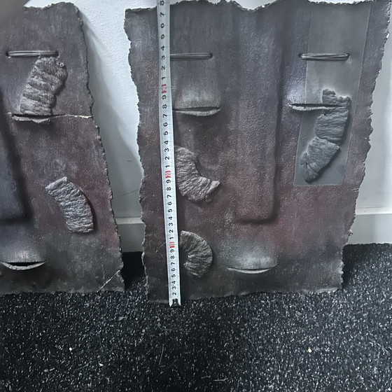 Image 1 of Colja de Roo masker sculpturen Raku