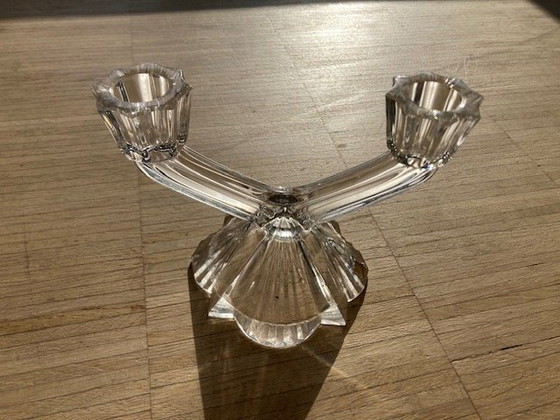 Image 1 of Glass Candlestick Art Déco Style