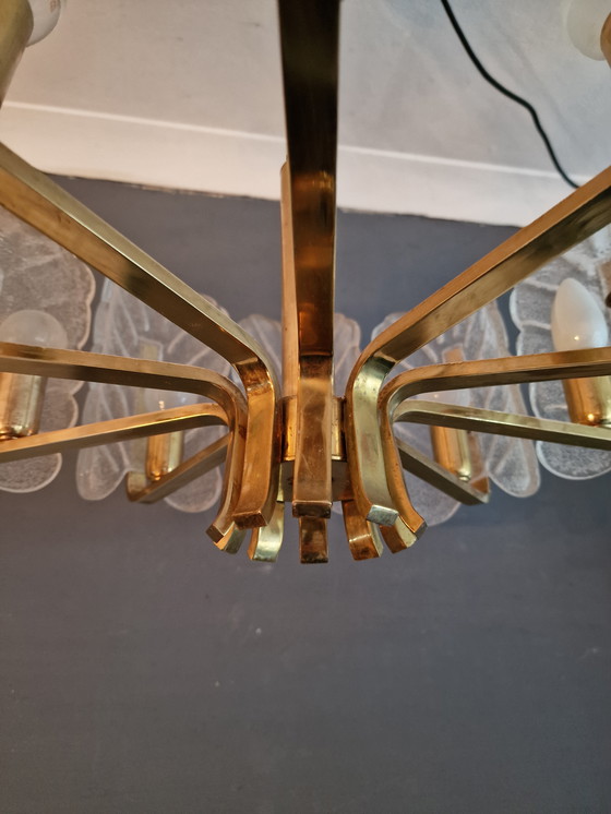 Image 1 of Large Acanthus Chandelier / Pendant Lamp Jbs For Kalmar