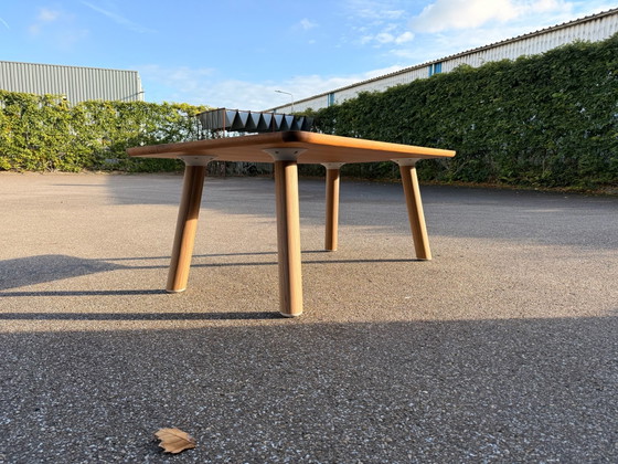 Wood Air Dining table 180x110x75, Functionals, Aluminium, Beige (photo 5 of 12)