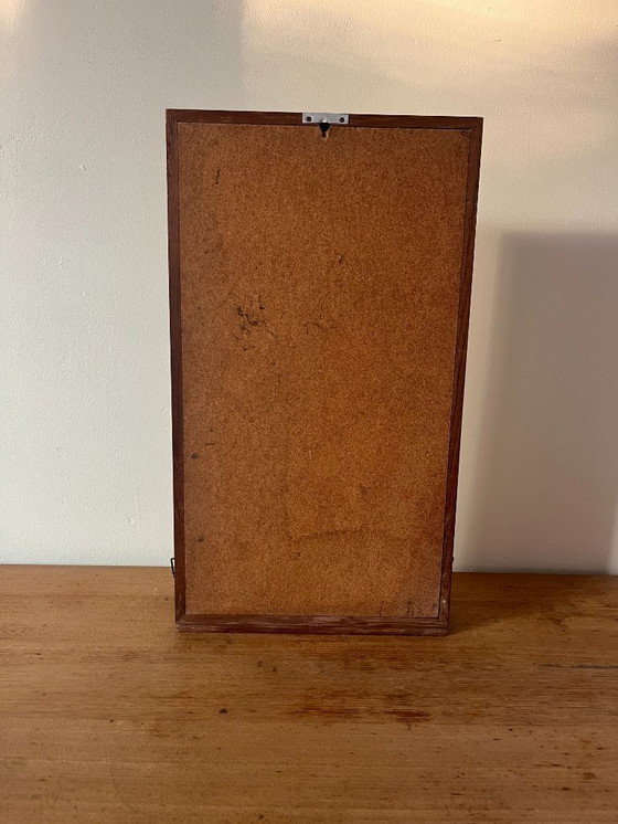 Image 1 of Specchio vintage danese in teak con mensola