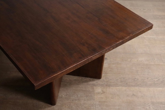 Pierre Jeanneret Large Library Table PJ-TAT-08-A, Chandigarh, 1955 – Dining tables, Wood, Vintage (photo 10 of 20)