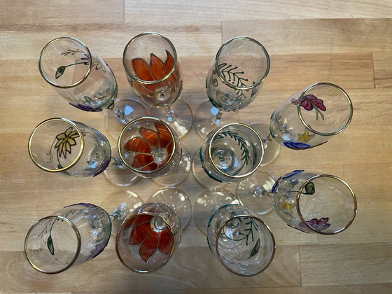 Juego exclusivo de Paul Nagel, serie Tiffany, 11 copas de champán. – Vasos y jarras, Glass (photo 9 of 14)